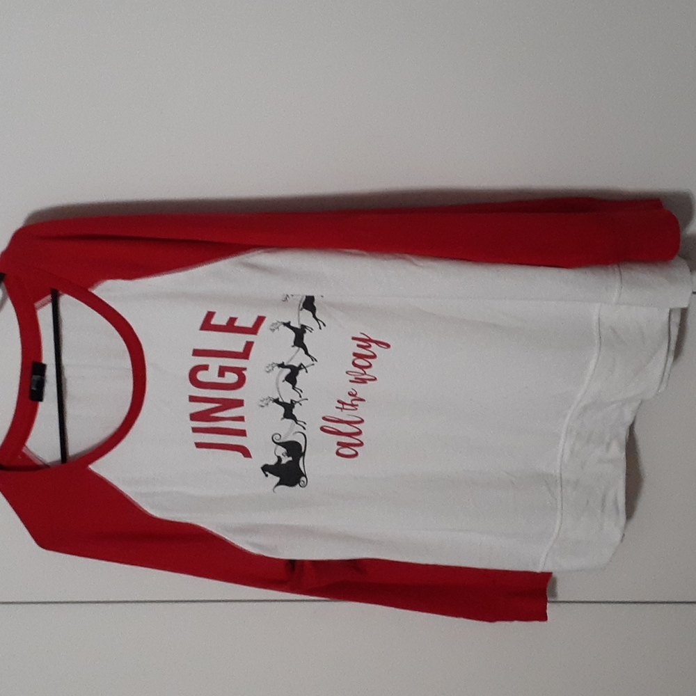 Holiday baseball shirt xxl